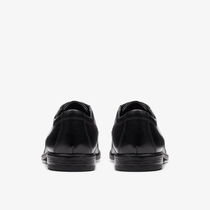Clarks Black Shoes Howard Walk Black Leather 8211 Men