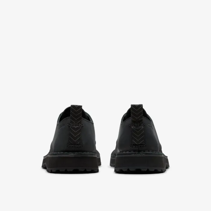 Clarks Black Shoes Solsbury Lace Black Leather 8211 Men