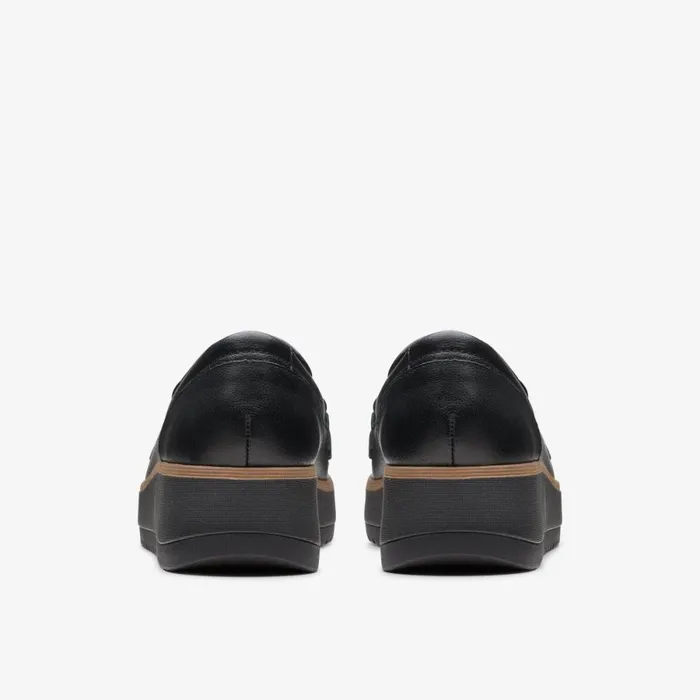 Clarks Black Shoes Zylah May Black Leather 8211 Women