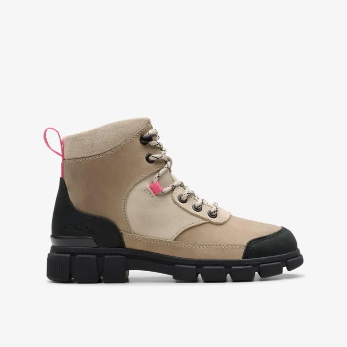 Clarks Boots Evyn Hike Off White 8211 Kids