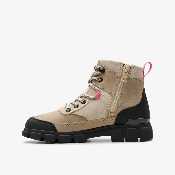 Clarks Boots Evyn Hike Off White 8211 Kids