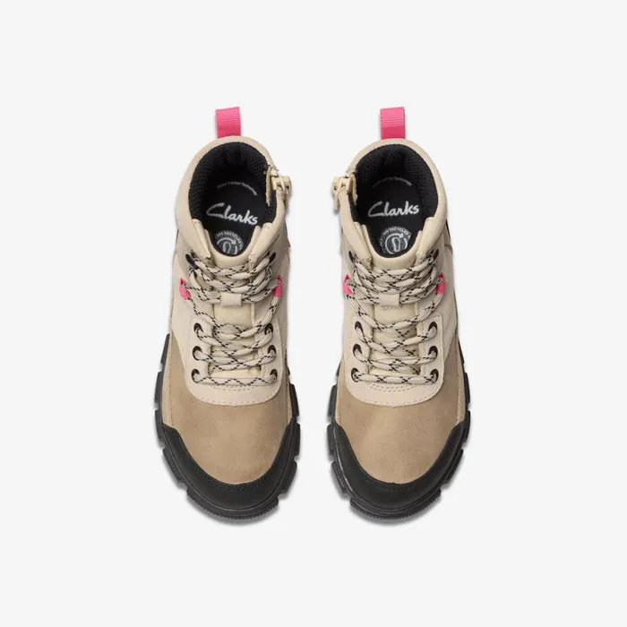 Clarks Boots Evyn Hike Off White 8211 Kids