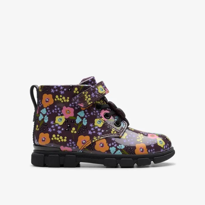 Clarks Boots Evyn Top Toddler Plum 8211 Kids