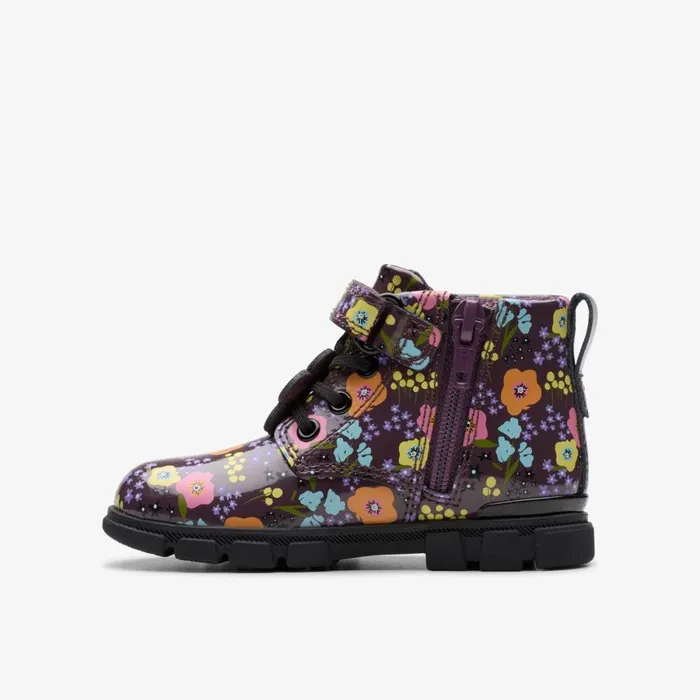 Clarks Boots Evyn Top Toddler Plum 8211 Kids