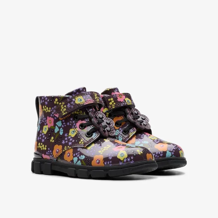 Clarks Boots Evyn Top Toddler Plum 8211 Kids