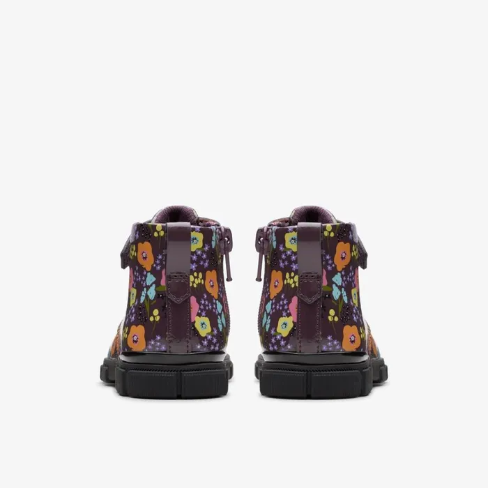 Clarks Boots Evyn Top Toddler Plum 8211 Kids