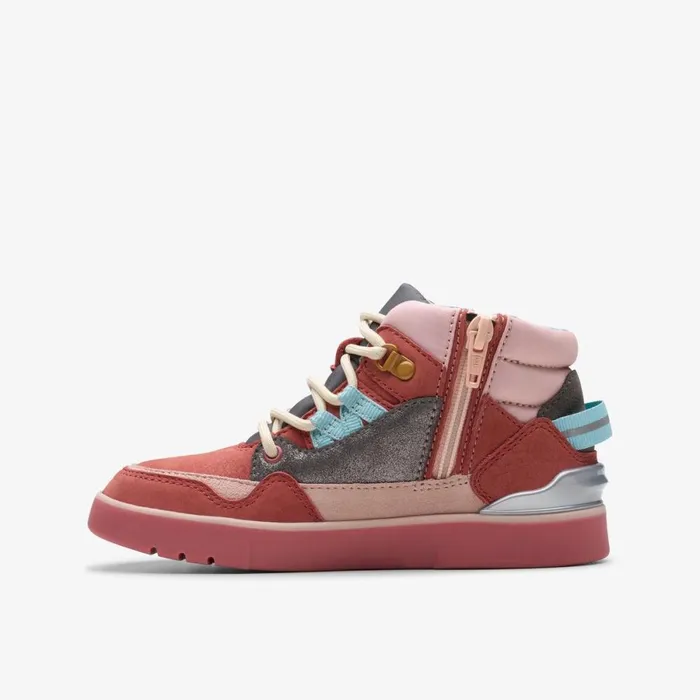 Clarks Boots Oslo Hiker Pink Combination 8211 Kids