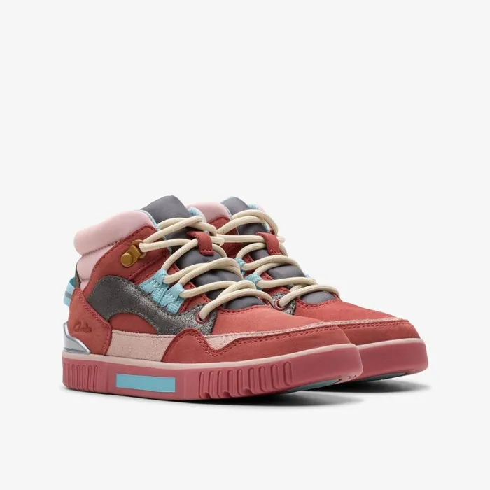 Clarks Boots Oslo Hiker Pink Combination 8211 Kids