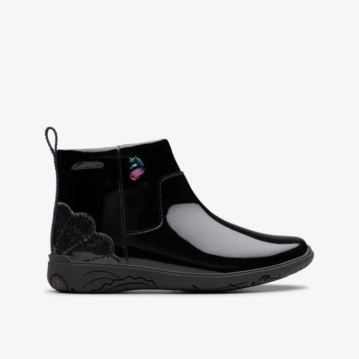 Clarks Boots Relda Glow Black 8211 Kids