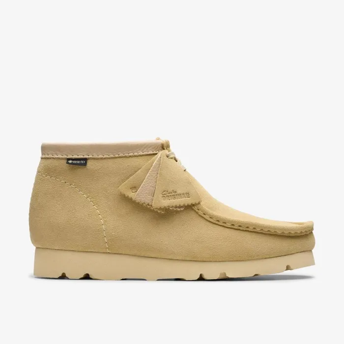 Clarks Brown Boots Wallabee Boot GoreTex Maple Suede 8211 Men