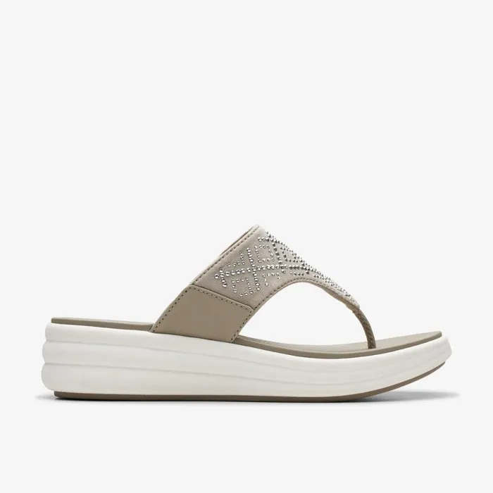 Clarks Flat Sandals Drift Way Stone 8211 Women
