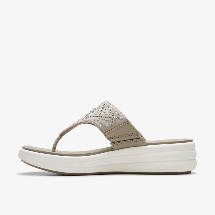 Clarks Flat Sandals Drift Way Stone 8211 Women