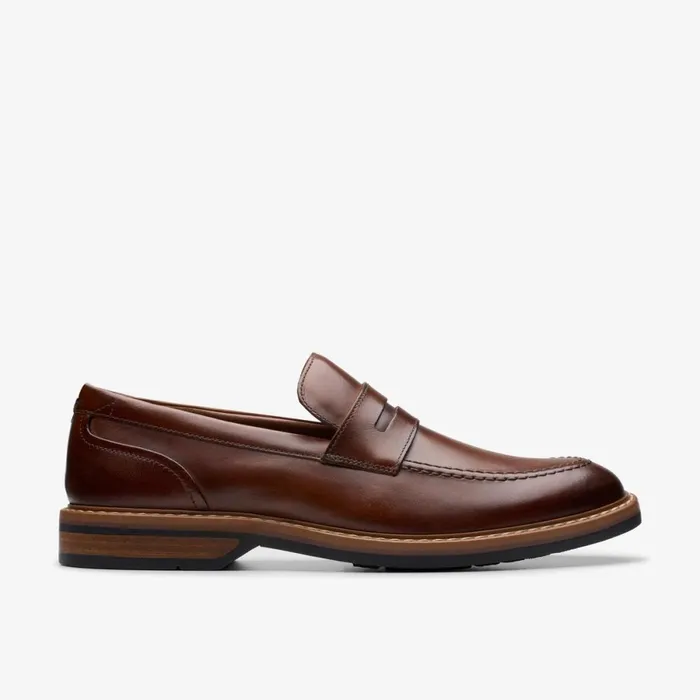 Clarks Loafers Aldwin Step Loafer Mid Tan Leather 8211 Men