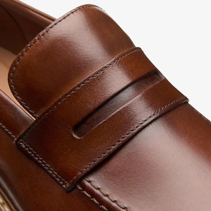 Clarks Loafers Aldwin Step Loafer Mid Tan Leather 8211 Men