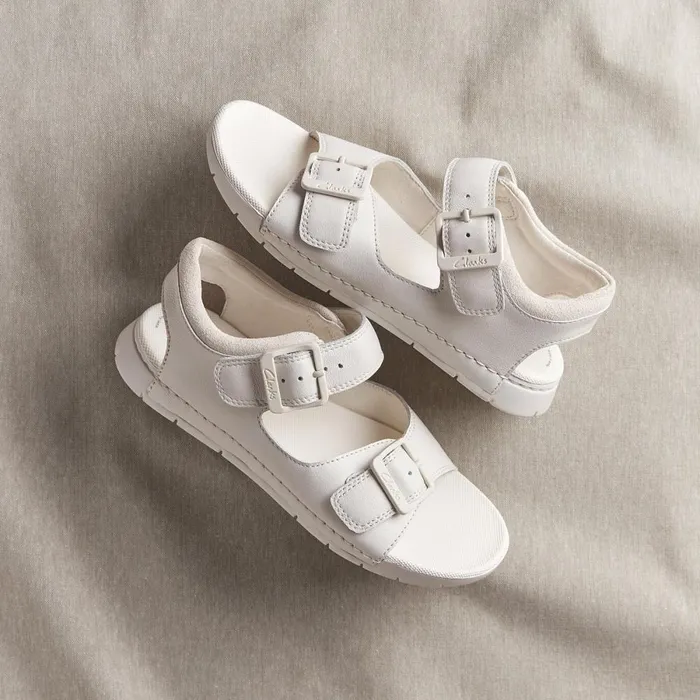 Clarks Sandals Baha Beach White 8211 Kids