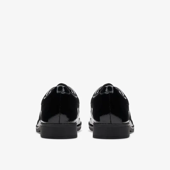 Clarks Shoes Aubrie Dress Youth Black Patent 8211 Kids