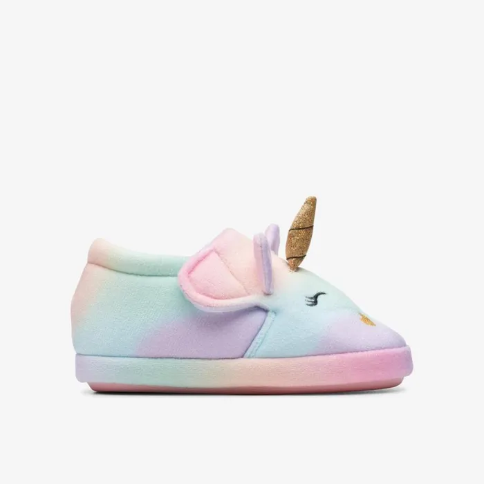 Clarks Slippers Fluffy Snug Toddler Multicolour 8211 Kids