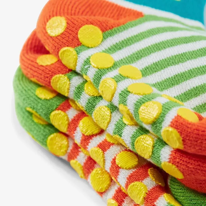 Clarks Socks and Tights Grippy Socks 2 Pack 12 Yrs Jungle Multicolour 8211 Kids