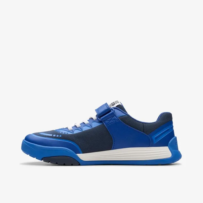 Clarks Trainers Cica Star Flex Youth Blue Combination 8211 Kids
