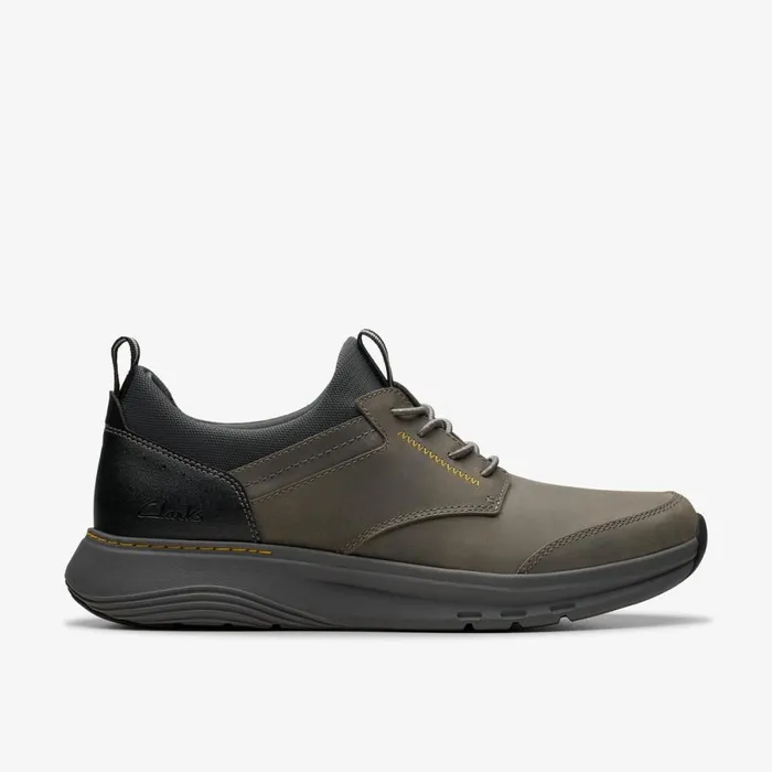 Clarks Trainers Motion Trek Ez Grey Leather 8211 Men
