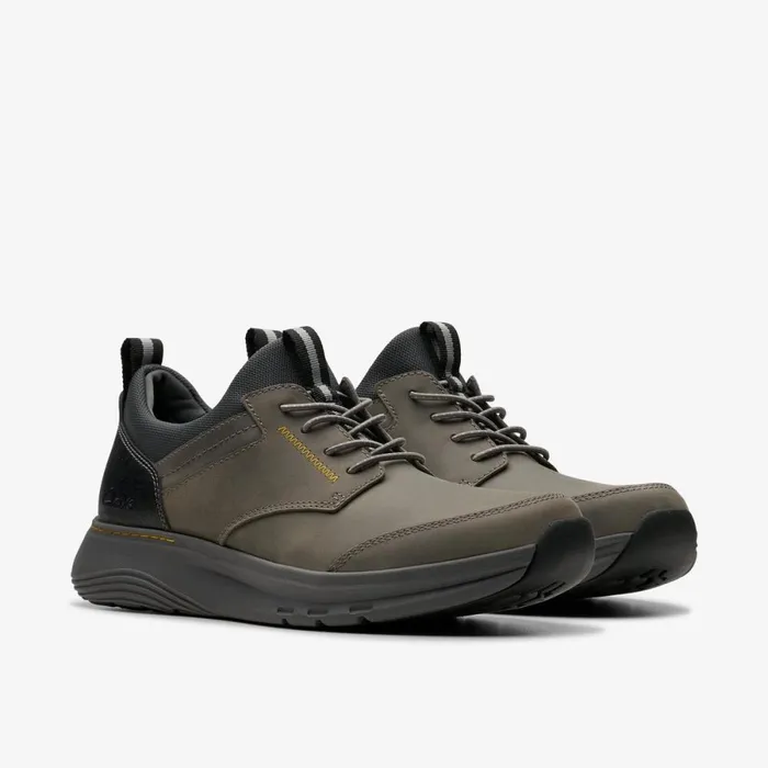 Clarks Trainers Motion Trek Ez Grey Leather 8211 Men