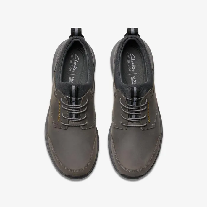 Clarks Trainers Motion Trek Ez Grey Leather 8211 Men