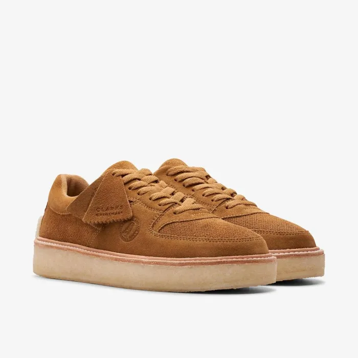 Clarks Trainers Sandford Golden Sand Suede 8211 WomenMen