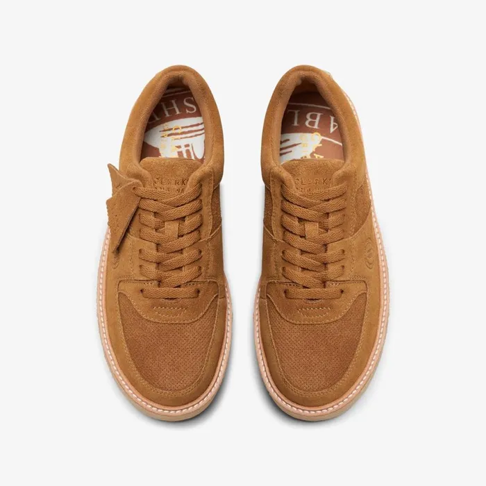 Clarks Trainers Sandford Golden Sand Suede 8211 WomenMen