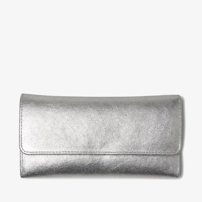Clarks Women039s Purses Roslyn Mid Silver Leather 8211 Women