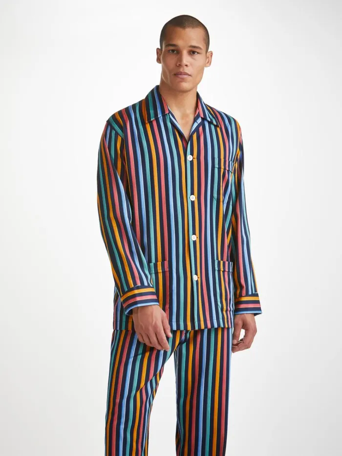 Classic Fit Pajamas Men Derek Rose Classic Fit Pajamas Wellington 56 Cotton Multi