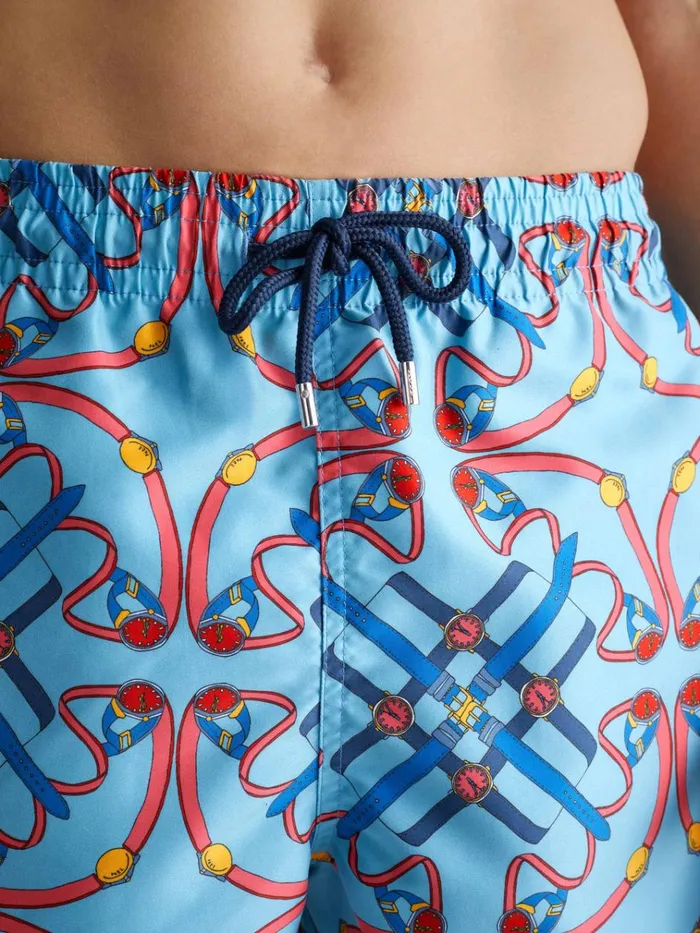 Classic Fit Swim Shorts Men Derek Rose Swim Shorts Maui 57 Multi