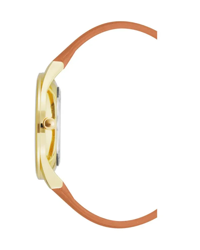 Classic Strap Watch Honey Brown Women Nine West Straps Classic Strap Watch Honey Brown Women Nine West Straps