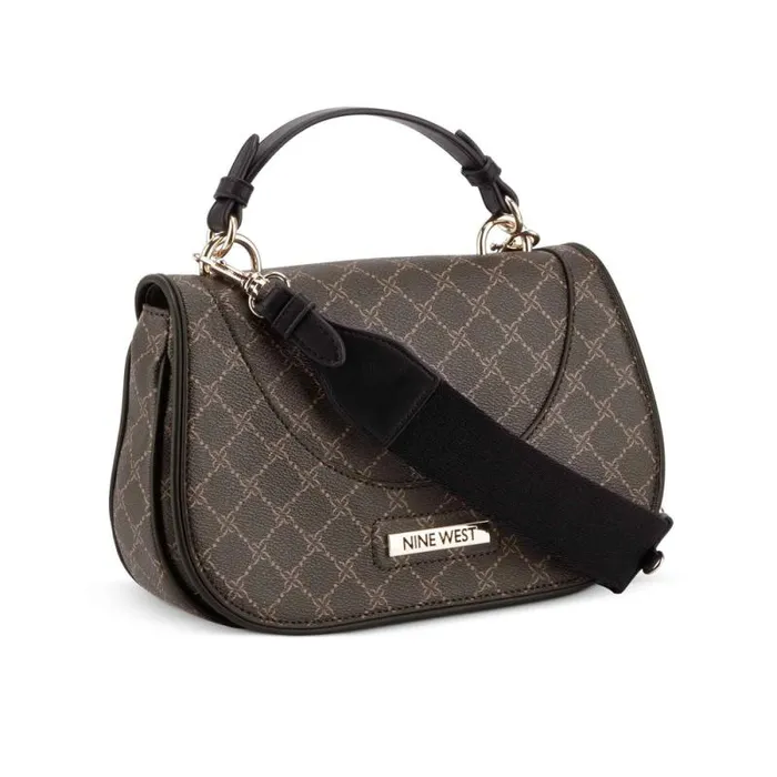 Cora Crossbody Flap Brownblack Women Nine West Crossbody Cora Crossbody Flap Brownblack Women Nine West Crossbody