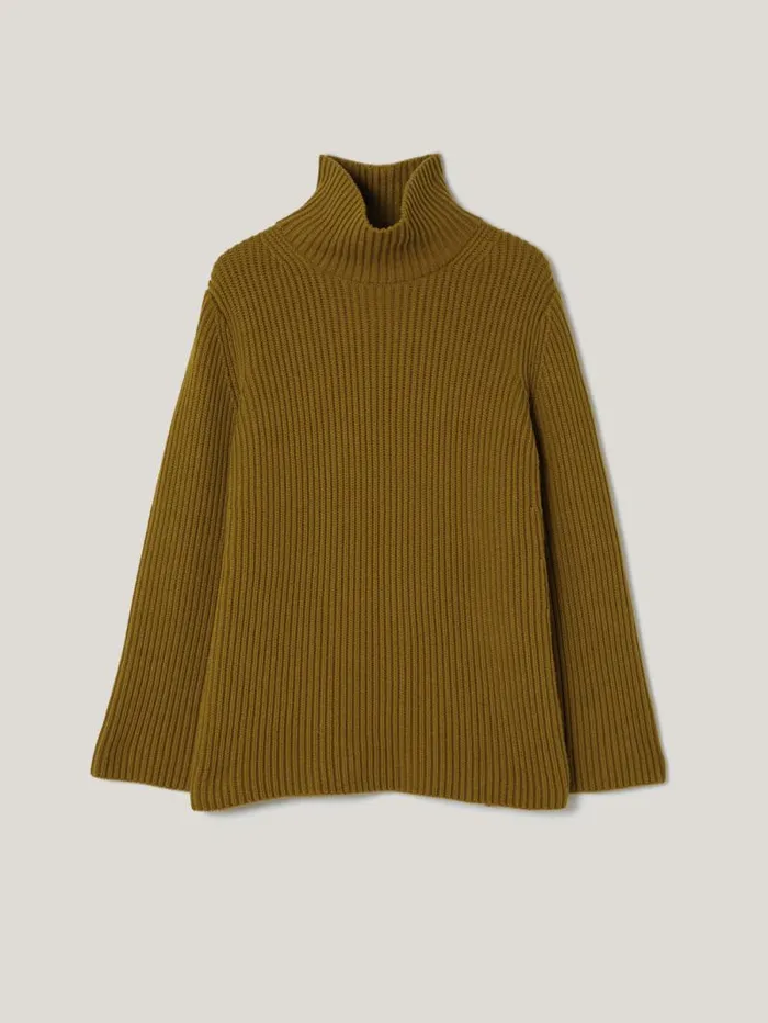 Cotton Blend Faroe Fishermans Khaki Women Jigsaw Knitwear and Cashmere