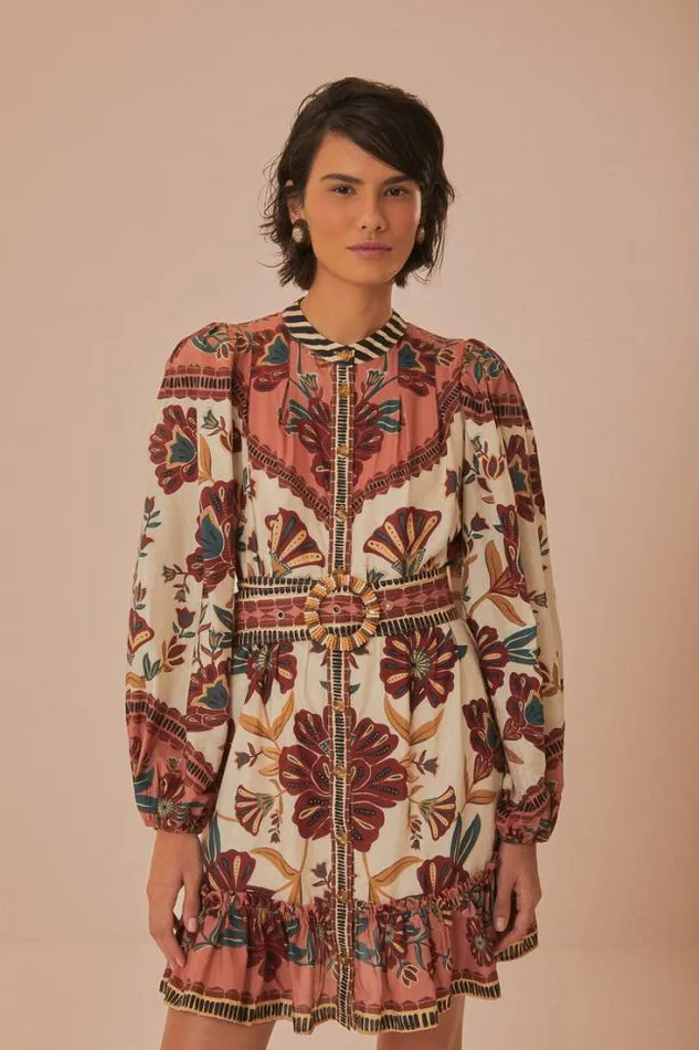 Cream Riad Mini Dress Women FARM Rio Mini Dresses