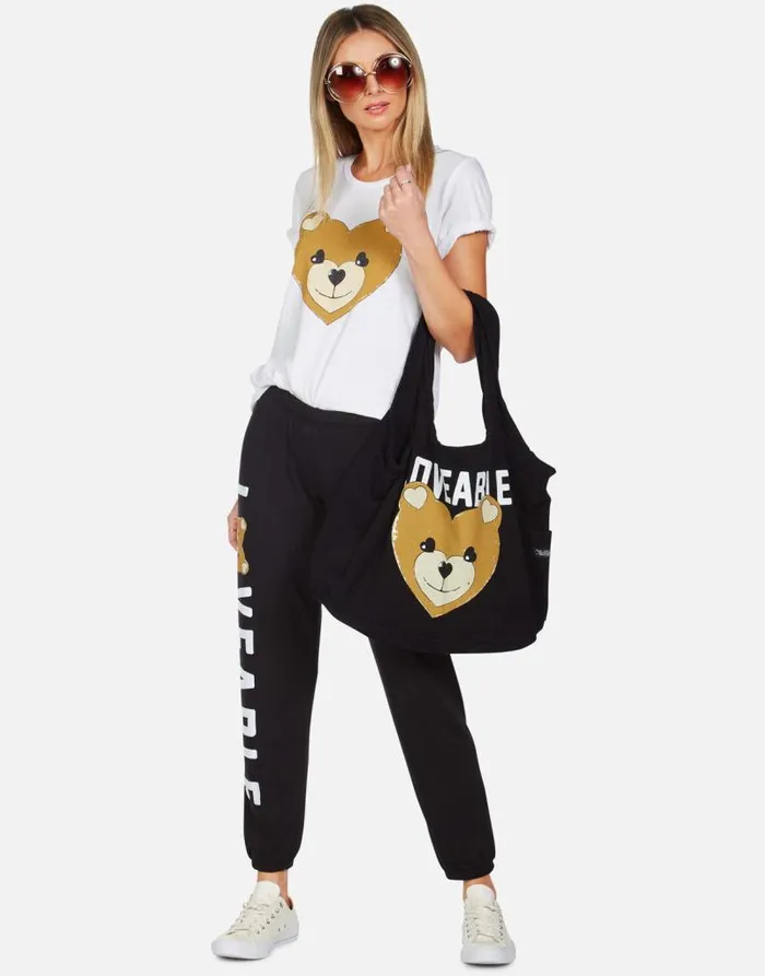 Croft Heart Teddy White Women Lauren Moshi Short Sleeve