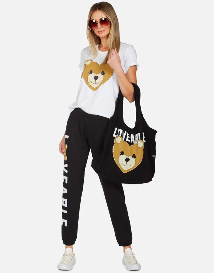 Croft Heart Teddy White Women Lauren Moshi Short Sleeve