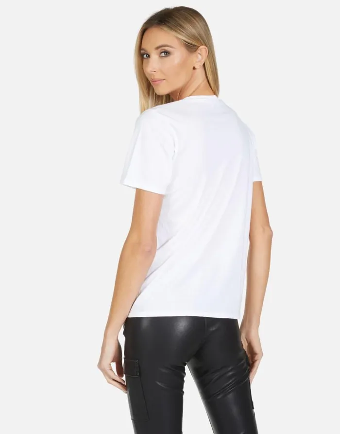 Croft LA Shark White Women Lauren Moshi Short Sleeve