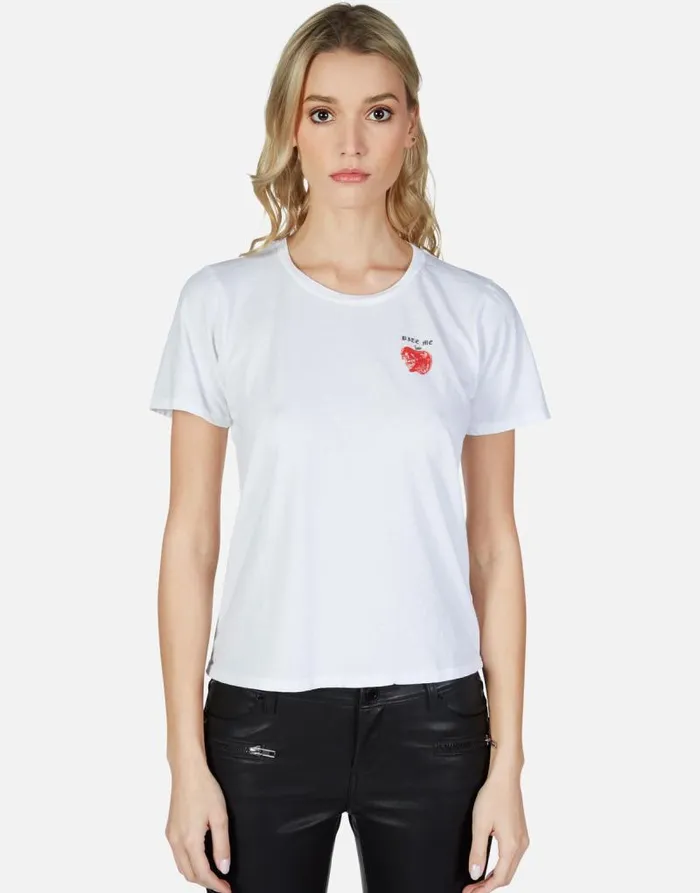 Croft Skull Apple White Women Lauren Moshi Short Sleeve