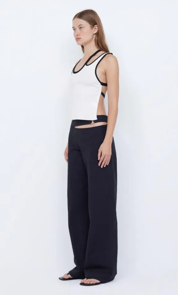 Cropped Shop Bec Bridge Hari Backless Top Ivoryblack