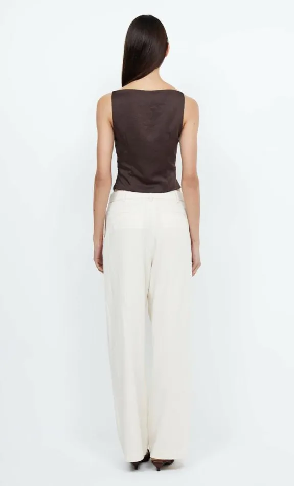 Cropped Shop Bec Bridge Jones Boatneck Top Cocoa