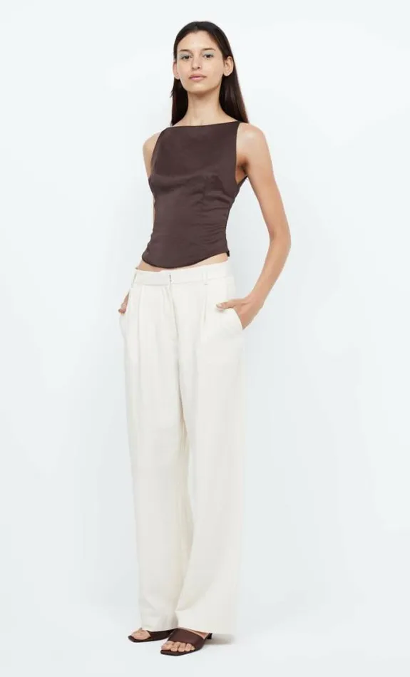 Cropped Shop Bec Bridge Jones Boatneck Top Cocoa
