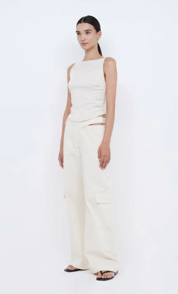 Cropped Shop Bec Bridge Jones Boatneck Top Vanilla Bean