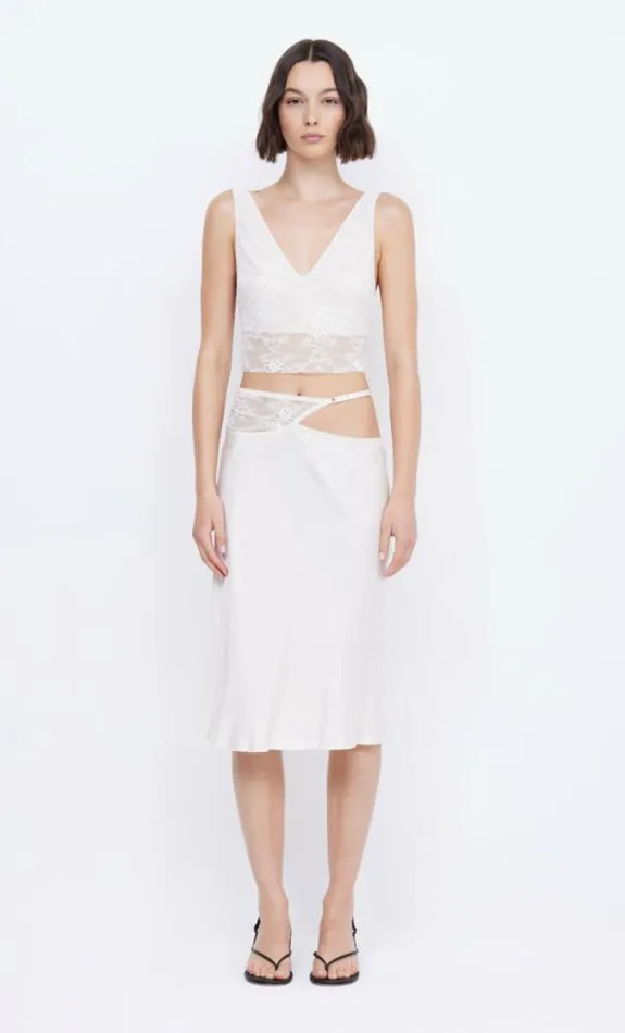 Cropped Shop Bec Bridge Santal Cropped Top Ivory