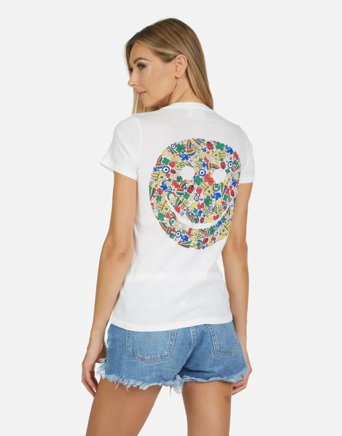 Cruz Lucky Happy Face Milk Women Lauren Moshi Short Sleeve