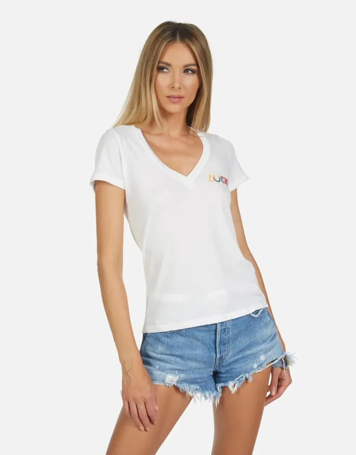 Cruz Lucky Happy Face Milk Women Lauren Moshi Short Sleeve