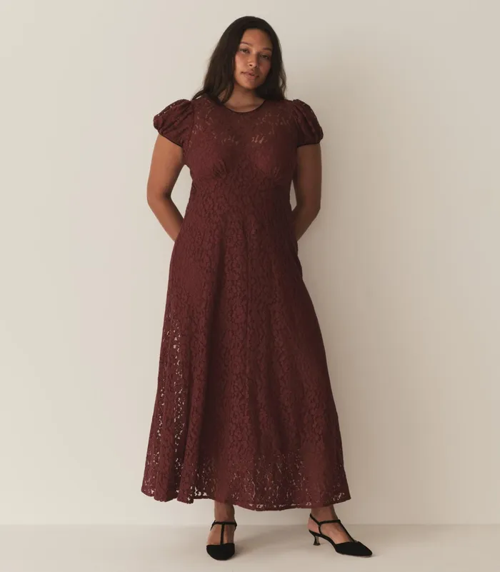 DEN Dresses Women Katarina Dress Black Cherry