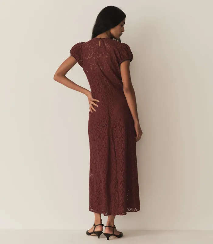 DEN Dresses Women Katarina Dress Black Cherry DEN Dresses Women Katarina Dress Black Cherry