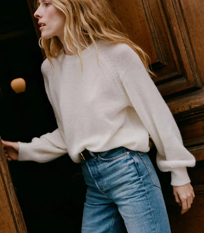 DEN Knitwear Women Marsena Sweater Ivory DEN Knitwear Women Marsena Sweater Ivory