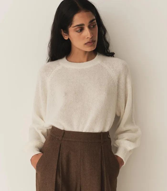 DEN Knitwear Women Marsena Sweater Ivory DEN Knitwear Women Marsena Sweater Ivory